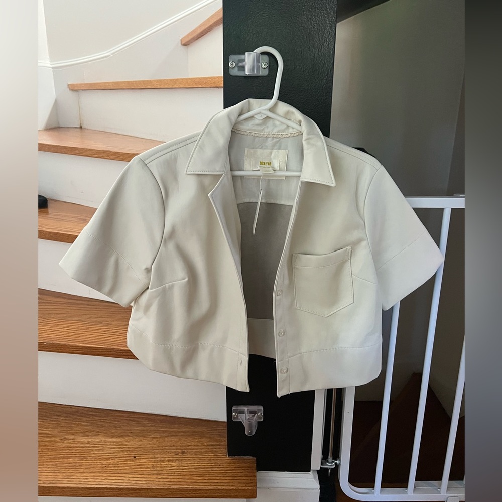 Chic faux leather bolero/jacket